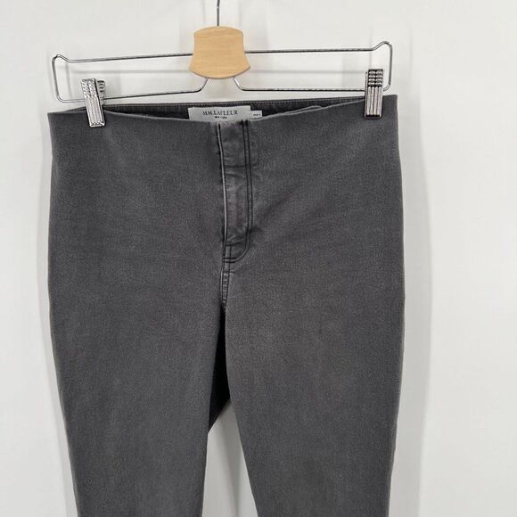 MM Lafleur Women Size 4 New York Gray Adjustable Hem Pants - Picture 2 of 9